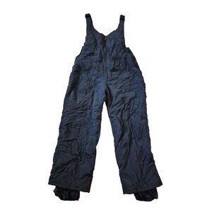HEAD Women's Size L Nylon Adjustable Straps Thick Black Snow Overalls Ski Bib